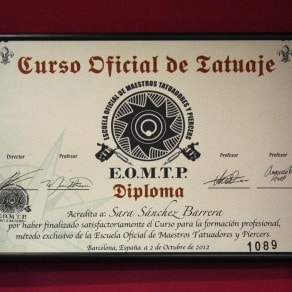 Diploma Miss Tattoo Ink